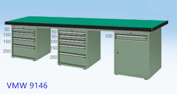 VMW 9146 Extended heavy-duty workbench
